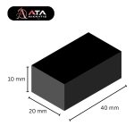 40x20x10mm Köşeli Ferrit (Kömür) Mıknatıs - Görsel 5
