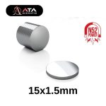 15×1.5mm Yuvarlak Neodyum Mıknatıs - Görsel 4